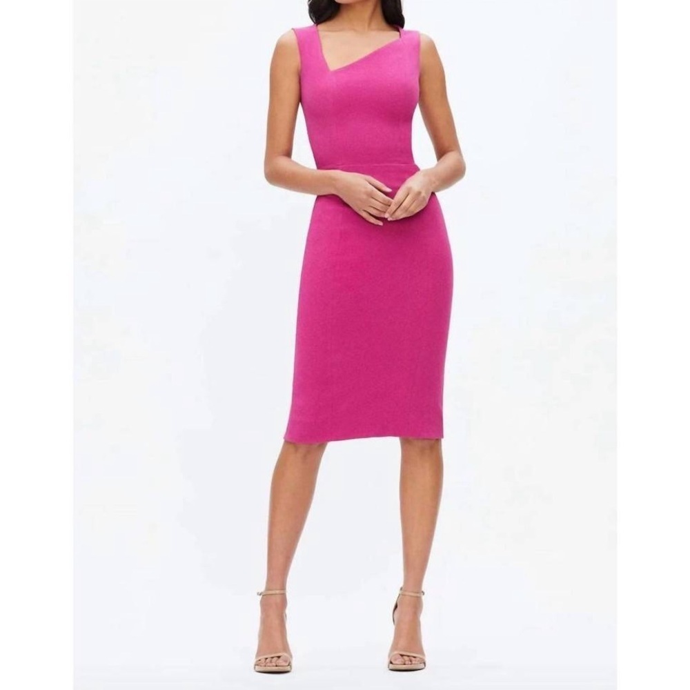 Nwt Dress The Population Remi Dress In Hibiscus Pink Sz S